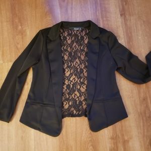 Lg. Black Blazer w/ Lace Back